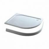Offset Stone Easy Plumb Quadrant Tray, Legs & Panel, 900x760mm, Left 